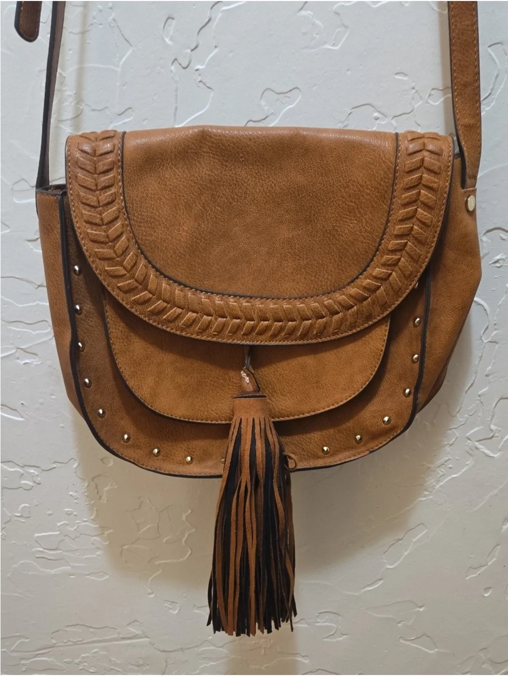 Steve Madden Tooled & Studded  Crossbody Bag